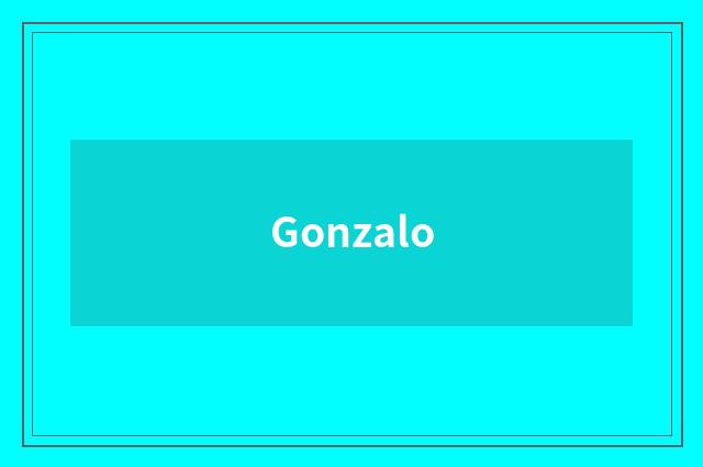 Gonzalo