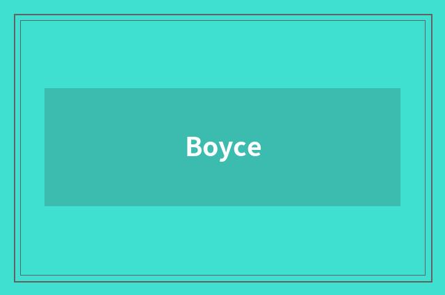 Boyce