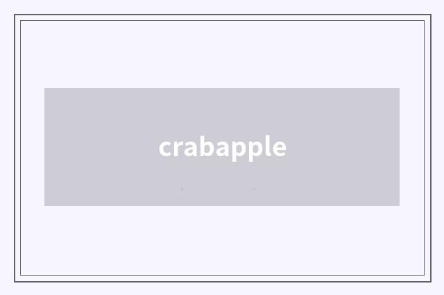 crabapple