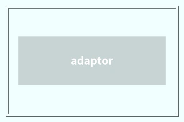 adaptor