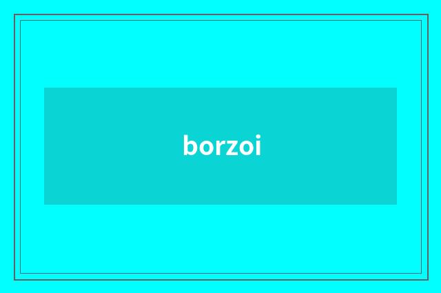 borzoi