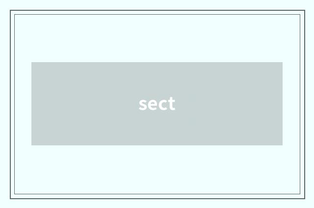 sect