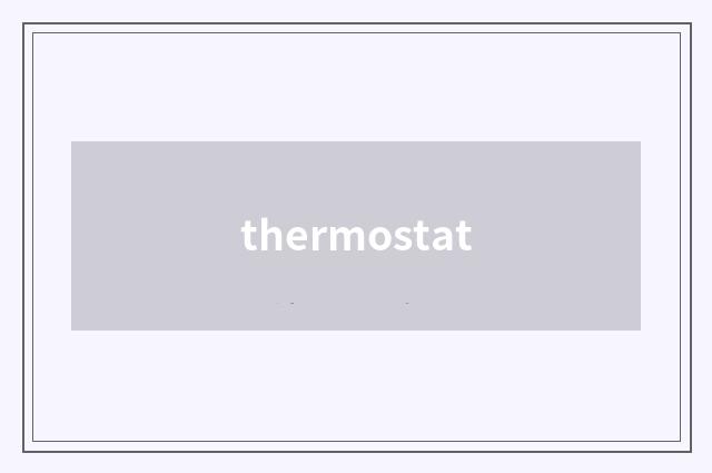 thermostat