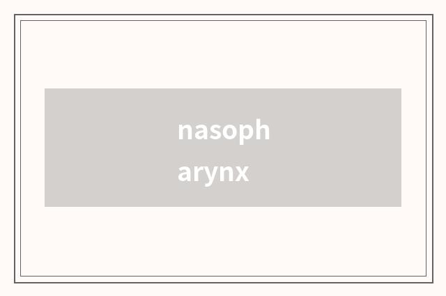 nasopharynx