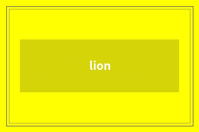 lion