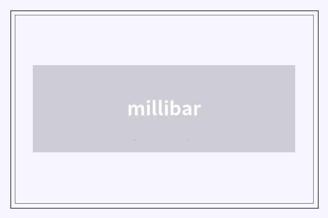 millibar