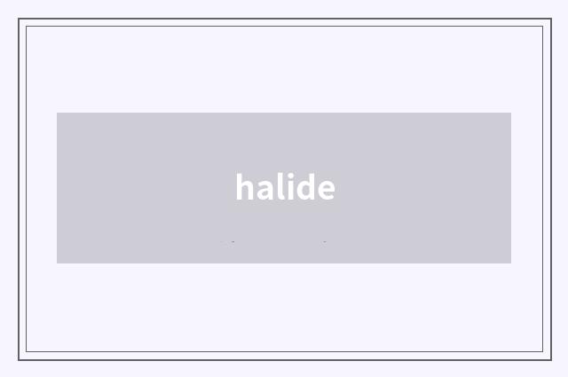 halide