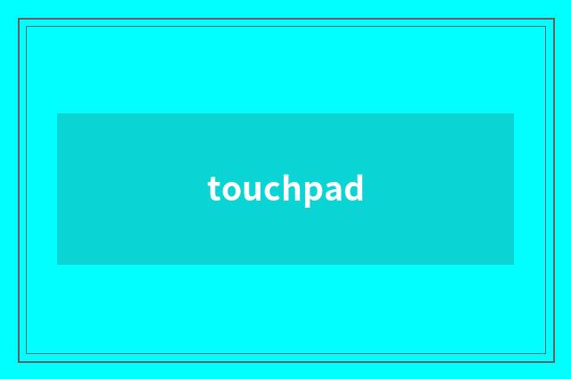 touchpad