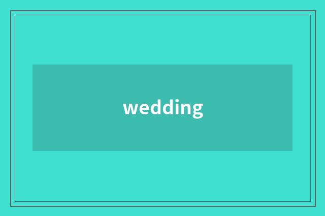 wedding