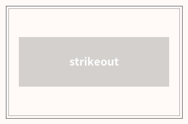strikeout