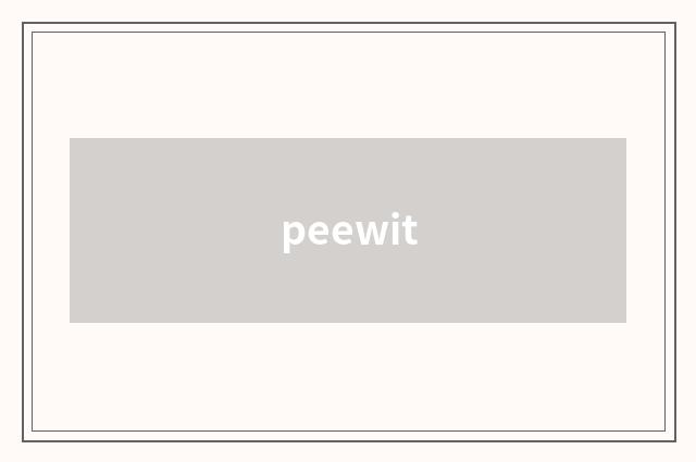peewit