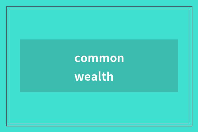 commonwealth