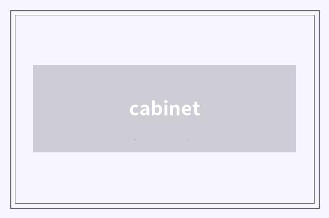 cabinet