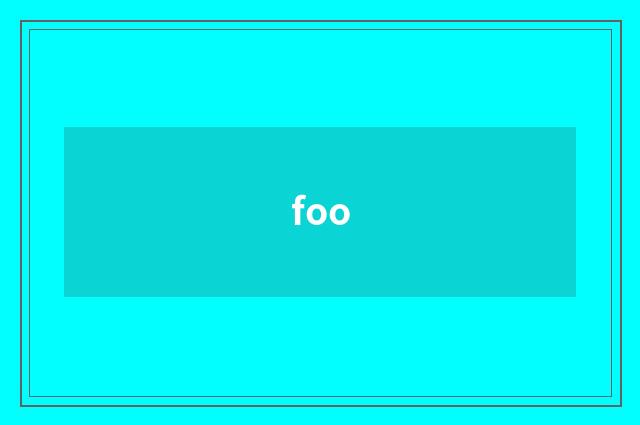foo