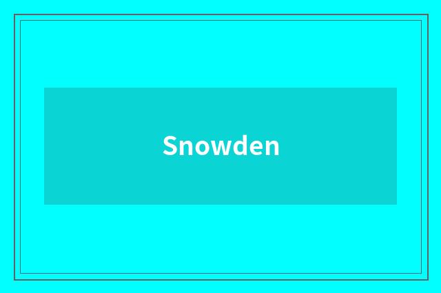 Snowden