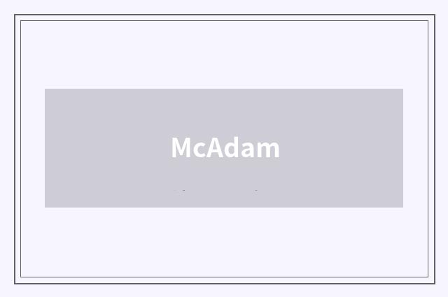 McAdam
