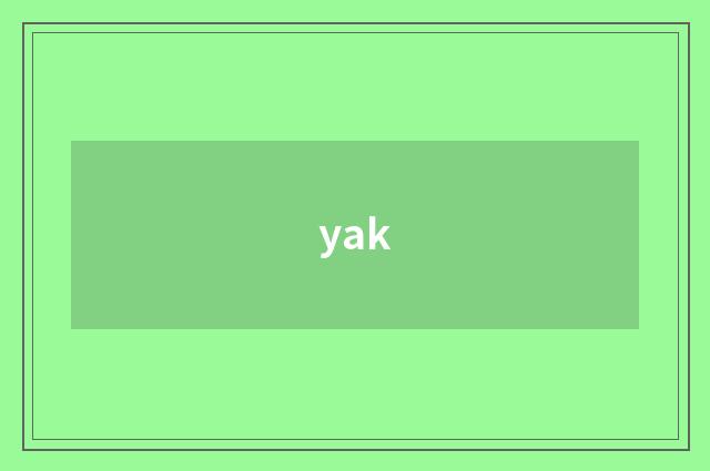 yak