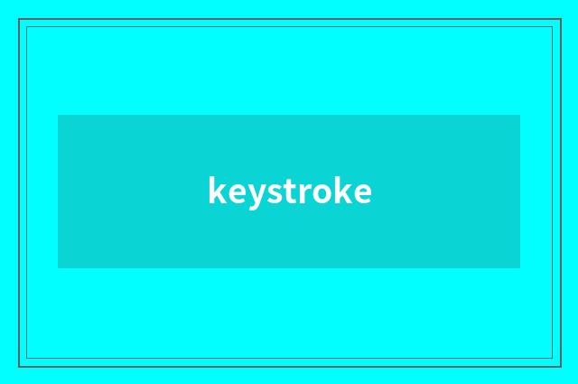 keystroke