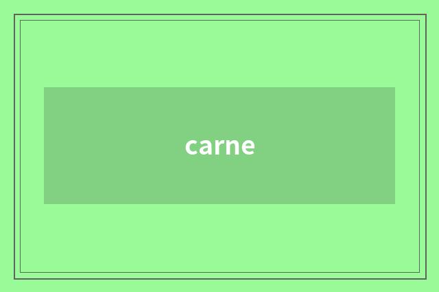 carne
