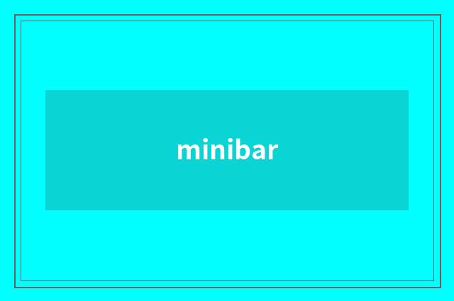 minibar