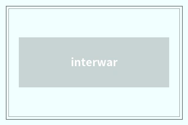 interwar