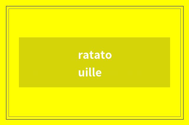 ratatouille