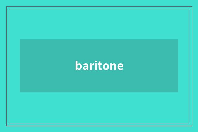 baritone