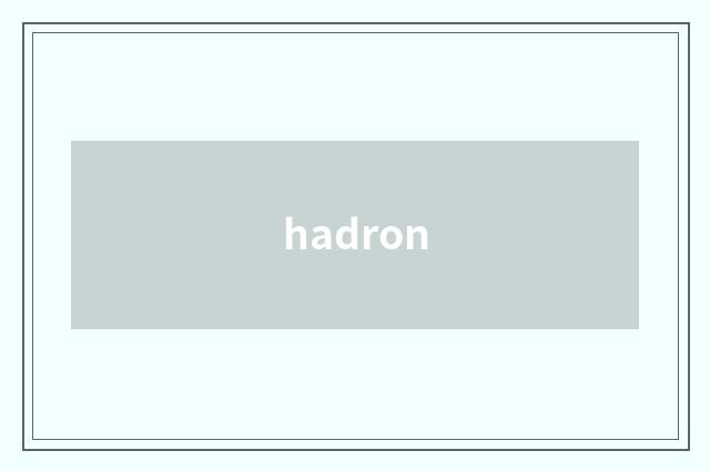 hadron