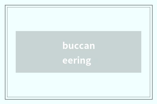 buccaneering