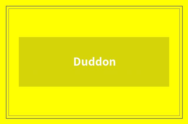 Duddon
