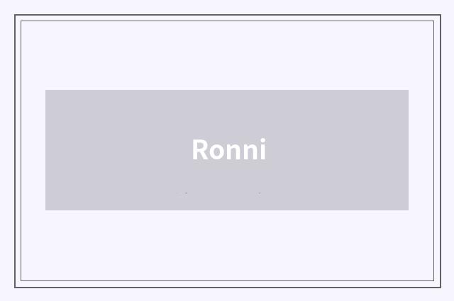 Ronni