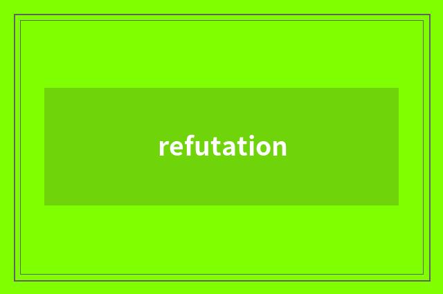 refutation