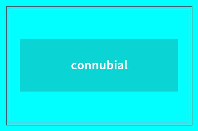connubial