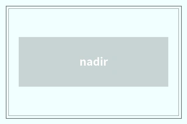 nadir