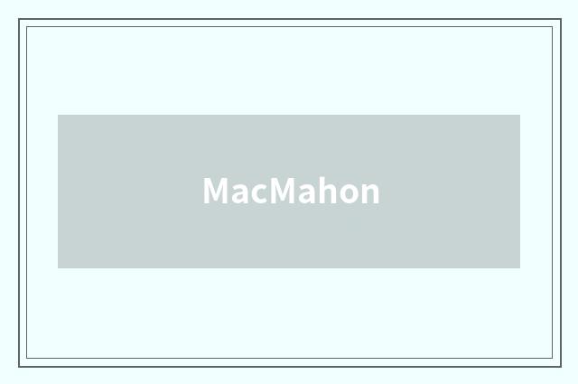MacMahon