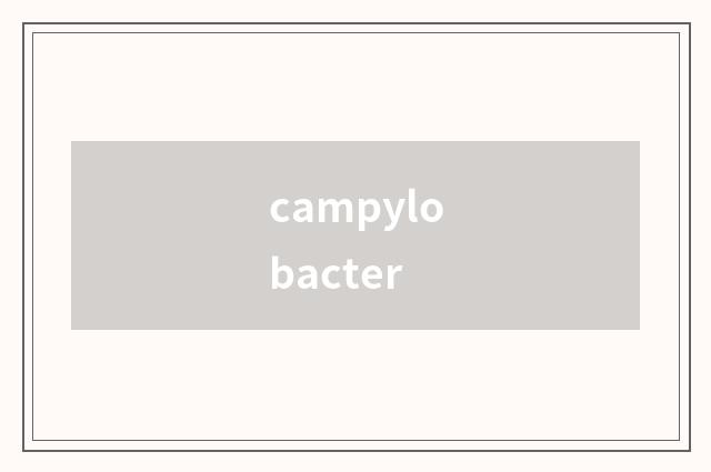 campylobacter