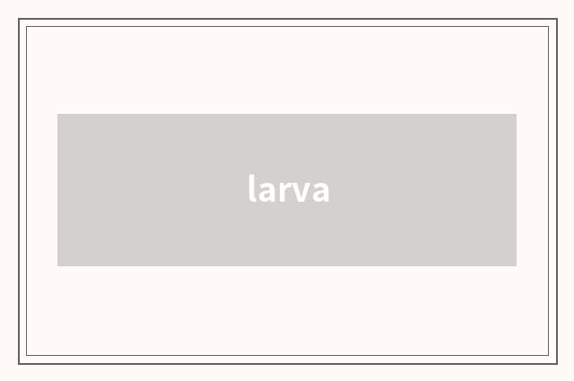 larva