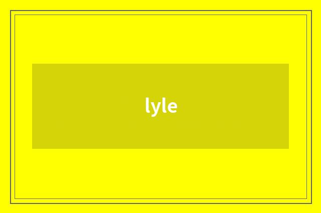 lyle
