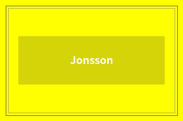 Jonsson