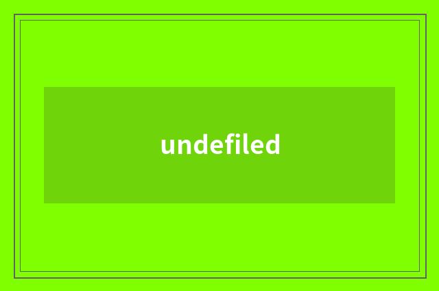 undefiled