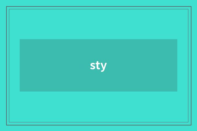sty