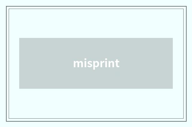 misprint