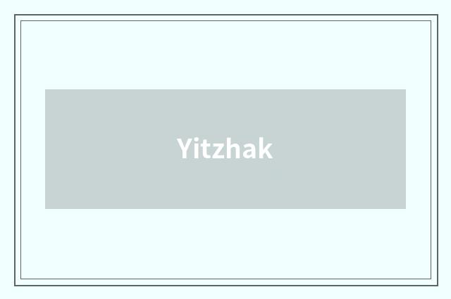 Yitzhak
