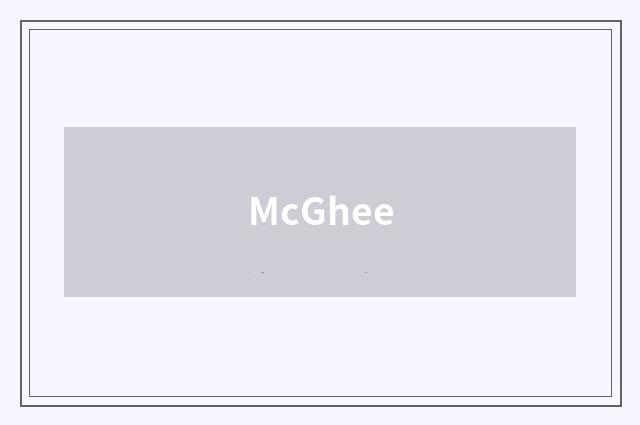 McGhee