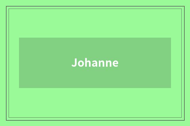 Johanne