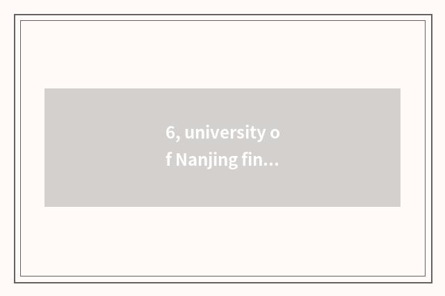 6, university of Nanjing finance and economics are 2021 graduate students tuitio