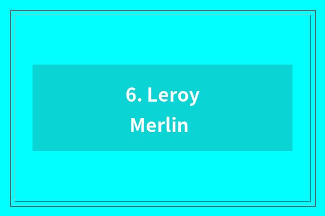 6. Leroy Merlin