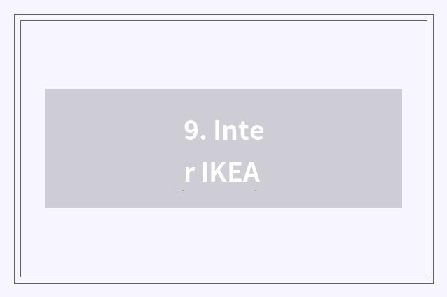 9. Inter IKEA