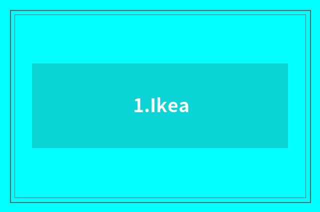 1.Ikea