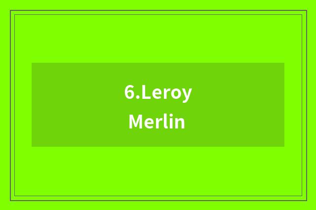 6.Leroy Merlin